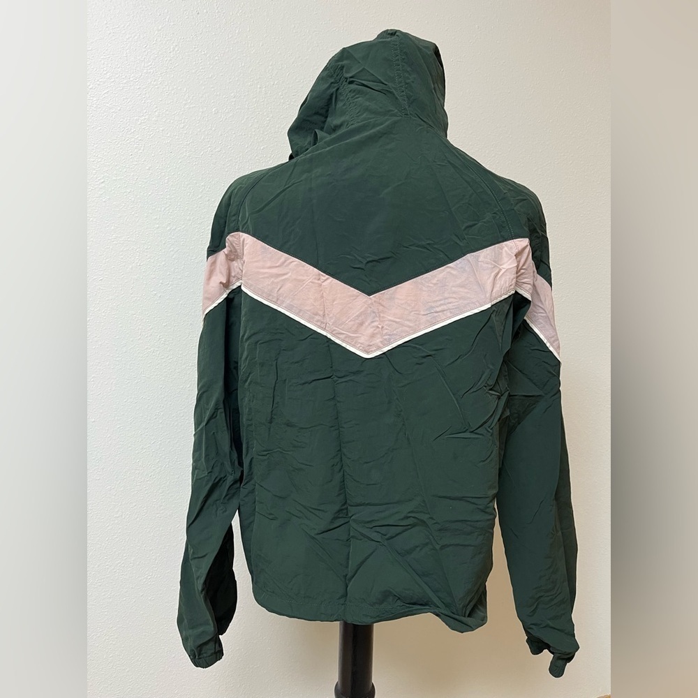 American Eagle green wind breaker Jacket women’s size medium - Picture 2 of 3